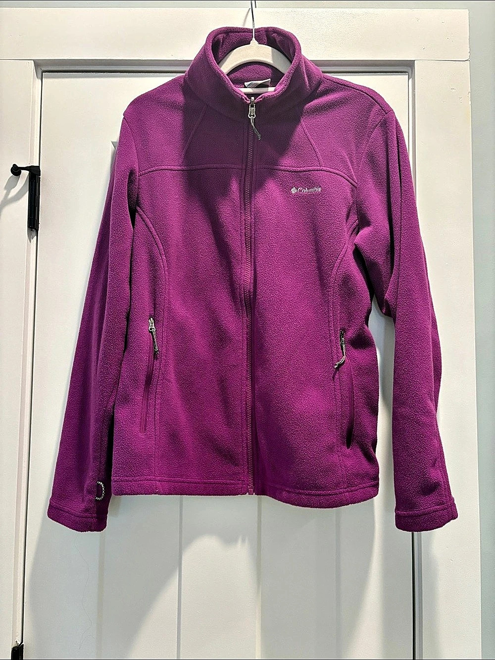 Columbia Benton Springs Full Zip Fleece Jacket Purple Large